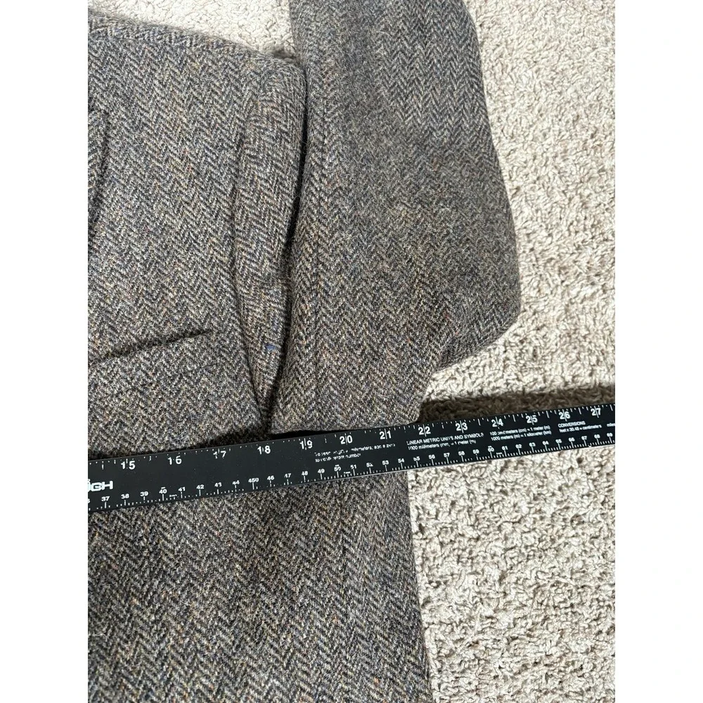 ASOS X Harris Tweed 42R 36x30 Suit Two Piece Brown Herringbone Tweed Old Money